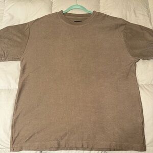 PacSun Tan Short Sleeve Textured Tee